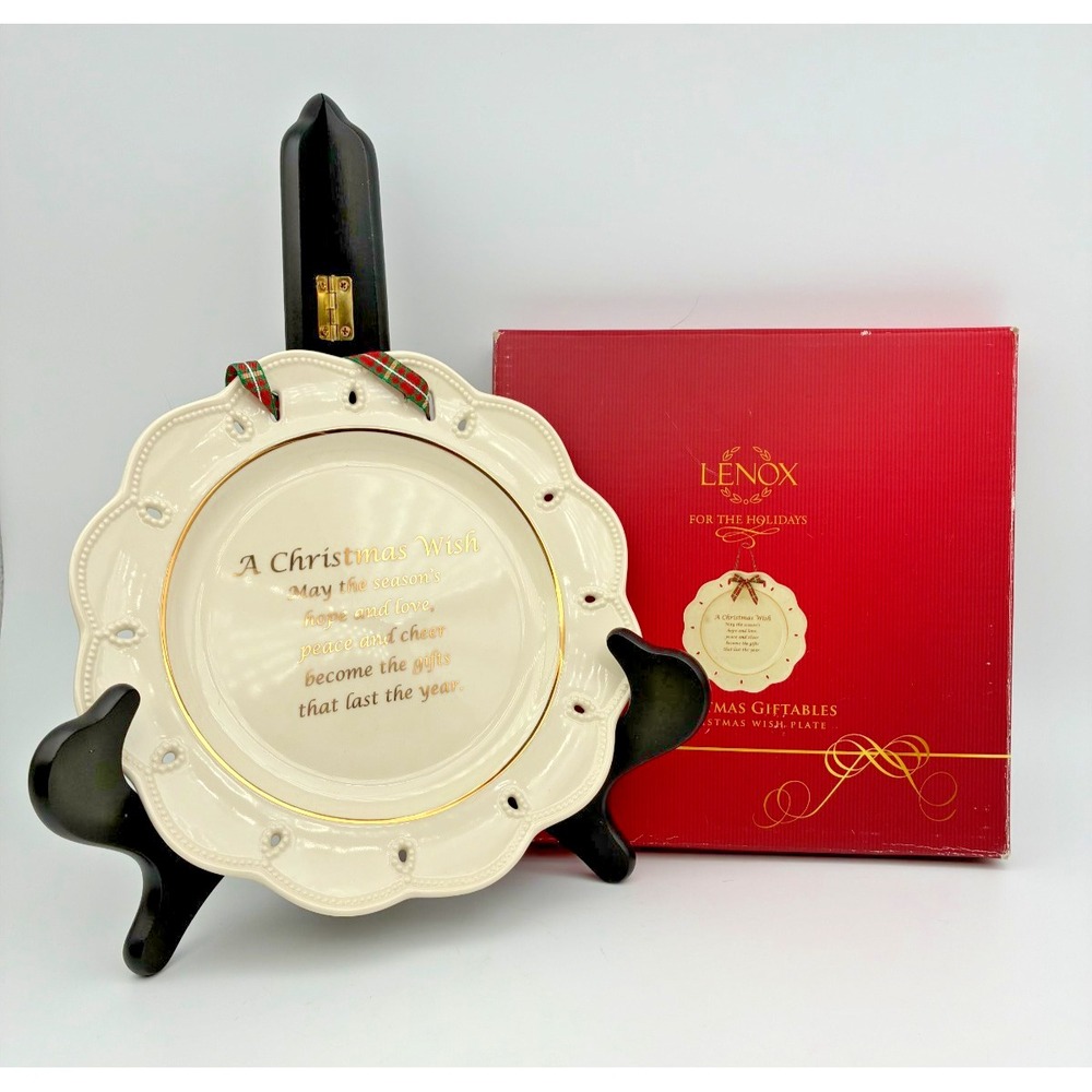 Lenox Christmas Giftables A Christmas Wish Plate Original box